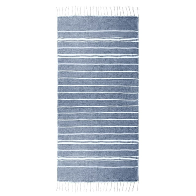 GUANGHONG Turkish Style Beach Towel: Woven Stripes Polyester Material Enjoy A Comfortable Beach Bath Sheet Set