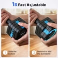thumbnail image 3 of MERACH 50LBS Adjustable Dumbbell Set, 5 in 1 Free Hand Weights for Home Gym, 25 lbs, Set of 2, Black&Blue, 3 of 9