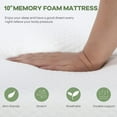 thumbnail image 5 of ZCB LIKE HOME 10 Inch Full Gel Memory Foam Mattress Pressure Relieving, Cooling Gel Foam, CertiPUR-US Certified, Bed-in-a-Box, White, 5 of 7