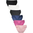 thumbnail image 1 of 6 Packs of MAMIA Women's Ladies Floral Laced Cotton Underwear Bikini Panties - Style#9, 1 of 4