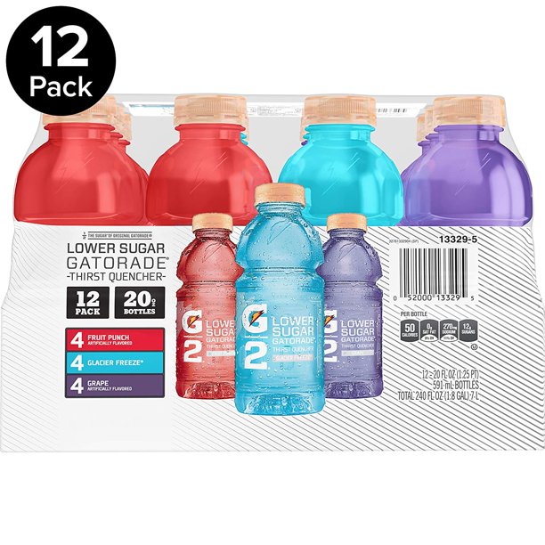 Gatorade G2 Thirst Quencher Variety Pack, 20 Ounce Bottles (Pack of 12