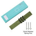 thumbnail image 4 of Fintie Band for Fitbit Versa 2 / Versa / Versa Lite Edition, Double Layer Soft Woven Nylon Replacement Strap Band with Metal Buckle Olive, 4 of 7