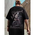 thumbnail image 3 of Camiseta de manga corta con estampado de motocicleta vintage americana para hombre, camiseta de algodón de verano con cuello redondo, ropa de calle de moda, camisetas casuales góticas Y2K, 3 of 5