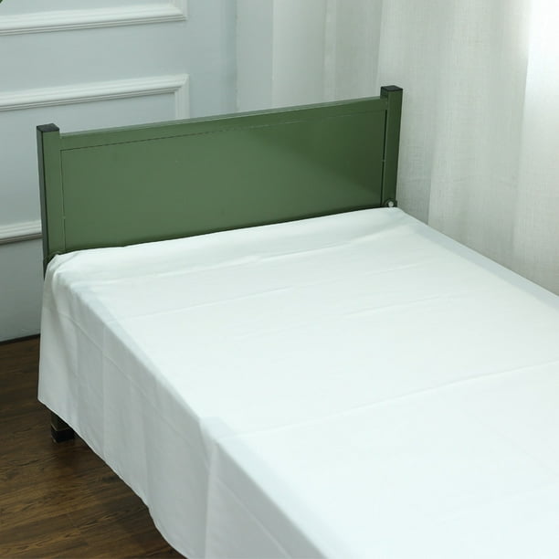 Sábanas blancas de entrenamiento militar, dormitorio individual, literas superiores e inferiores, sábanas interiores para estudiantes, sábanas verdes militares