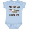 thumbnail image 3 of Inktastic My Nana Loves Me Sloth Girls Baby Bodysuit, 3 of 5