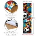 thumbnail image 3 of Football Skateboard Grip Tape Stickers Set of 2 - Emery Surface, PVC Backing, Size 8.8x32.6in/22.4x83 cm, 3 of 5