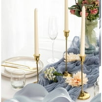 2 Pcs Table Runner Dusty Blue, 90 x 400 cm Gauze Table Runner, Dusty Blue Scarf for Children's Table Decoration, Birthday Party, Wedding Table Decorations