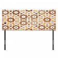 thumbnail image 3 of Antique Headboard, Detail of Inlay and Geometric Carvings Taj Mahal Tomb Architecture, Upholstered Decorative Metal Bed Headboard with Memory Foam, Full Size, Cream Orange Brown, by Ambesonne, 3 of 4
