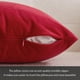 thumbnail image 5 of Fundas de almohada decorativas MIULEE, 12 x 20 cm, terciopelo rojo, juego de 2, 5 of 9