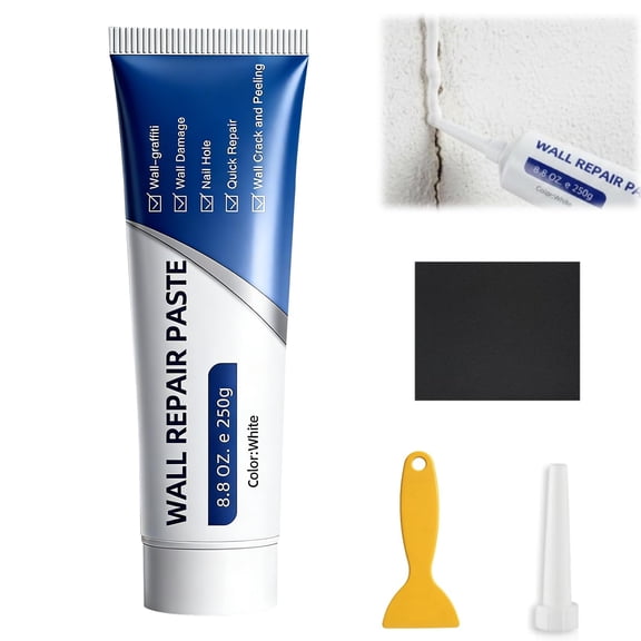 Drywall Repair Kit Wall Mending Agent Wall Patch Repair Kit With Scraper Multi Functional Drywall Patch Paste For Diy Home Fix（1Pcs）