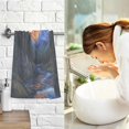 thumbnail image 7 of Yayeee 2 Pack Hand Towels for Bathroom 100% Cotton 16" x 28" Soft Absorbent Kitchen Towel, Mountains and Forests, 7 of 7