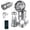 Silver, variant on Solar Camping Lantern with Fan, Upgraded Rechargeable 3-in-1 Solar Light, Collapsible LED Camping Lanterns Light Weigh: Fan, Light & Power Bank for Outdoor Adventures (Black, 11 inches)