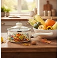 thumbnail image 3 of METALAC Pumpkin Enamel Saucepan with Glass Lid 1.95 Qt (1.85 L) Enameled Steel Pot Sauce Pan, 3 of 9
