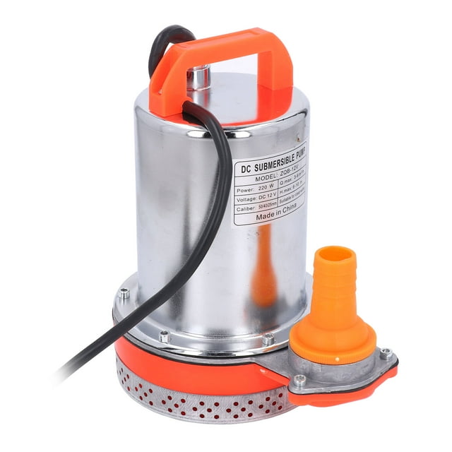 Submersible Pump, High Head Water Pump 12V 220W All Copper Motor 3-6m³/h Rate 1 Inch 1.5 Inch 2 Inch Outlet for Ship Aquaculture