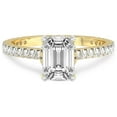 thumbnail image 3 of 2 Carat IGI Certified Emerald Shape Lab Grown Diamond Engagement Ring | 14K Yellow Gold | Myra Secret Halo Lab Diamond Ring | FG-VS1-VS2 Quality Friendly Diamonds, 3 of 5