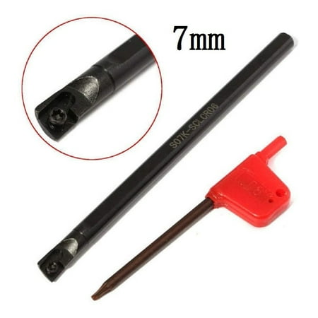 

Cogfs 6/7/8/10mm SCLCR06 Turning Tool Lathe Boring Bar & 10x CCMT060204-HM Insert