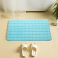 thumbnail image 4 of Carpet Polyester Carpet Memory Cotton Outdoor Indoor And Outdoor Bathroom Kitchen Carpet Floor Mat Grid 60X40Cm Light Blue, 4 of 6