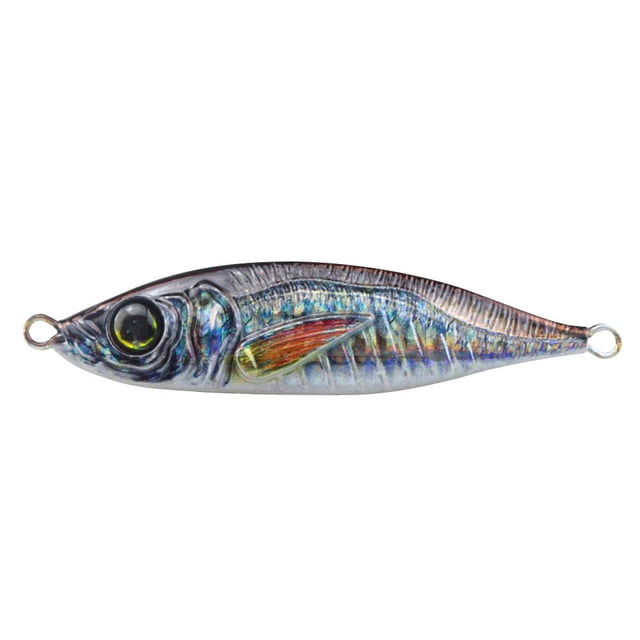 Señuelos Pesca Simulación Metal 82mm 60g Anzuelos Cebo Duro Artificial (B)