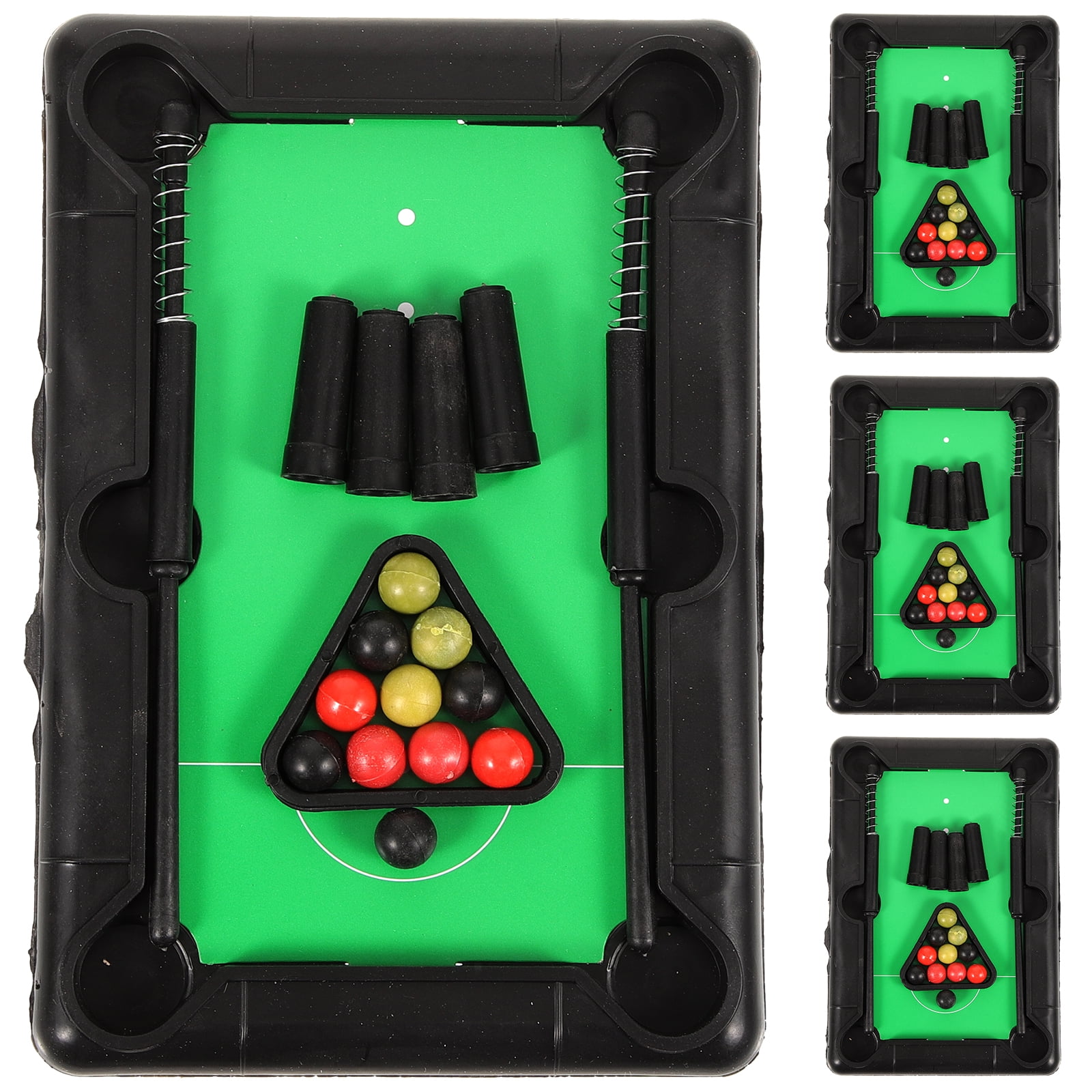 4 Set of Mini Table Billiards Game Desktop Billiards Game Props Mini