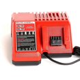 thumbnail image 5 of Multi-voltage M18 battery charger fast charger compatible with Milwaukee M18 14.4V-18V XC lithium-ion battery 48-11-1850 48-11-1852, European plug, 5 of 5