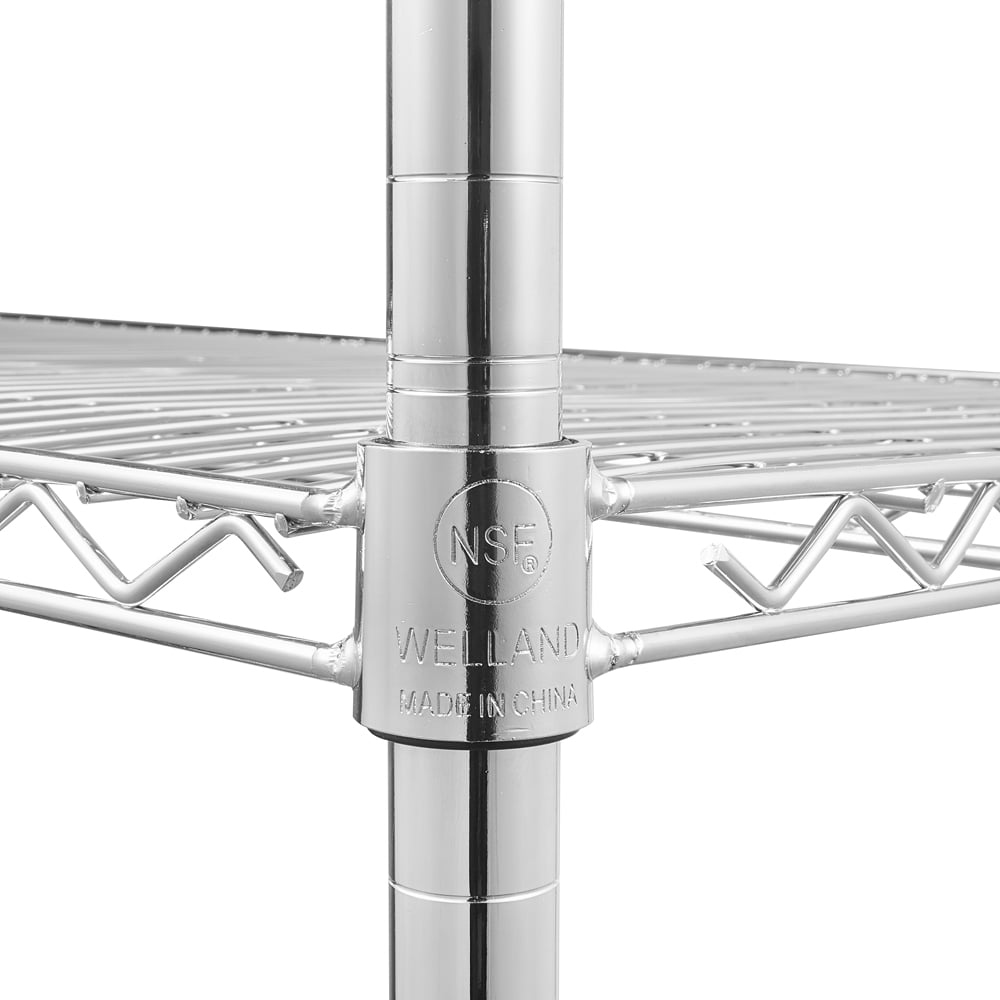 Lowestbest 4-Wire Shelving Metal Storage Rack Adjustable Shelves, Standing Storage Shelf Units with Wheels for Laundry Bathroom Kitchen Pantry Closet(59.45" * 24.41" * 7.09", Silver-G) Lowestbest 4-Wire Shelving Metal Storage Rack Adjustable Shelves, Standing Storage Shelf Units with Wheels for Laundry Bathroom Kitchen Pantry Closet(59.45" * 24.41" * 7.09", Silver-G)