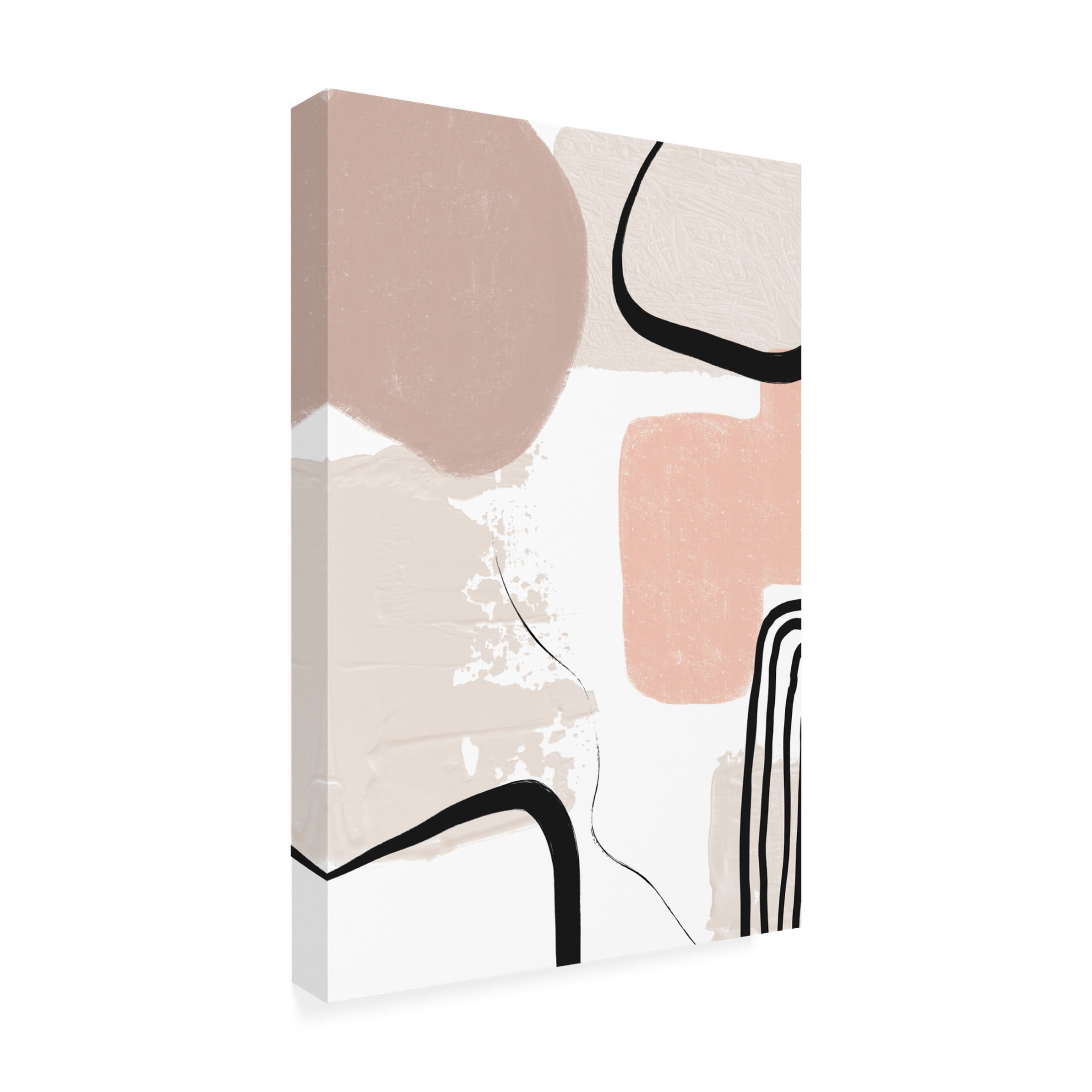 Trademark Fine Art Sally Ann Moss Smooth Shape 2 Canvas Wall Art
