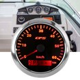 thumbnail image 4 of Speed Gauge, 0-60KM/H Adjustable Backlight Marine GPS Speedometer High Accuracy LCD Display 85mm  For Boats For Cars For RVs, 4 of 8
