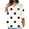thumbnail image 2 of Up to 65% off!Women Summer Tops 2024 Plus Size Fashion Sexy Shirt V-Neck Casual Loose Long Sleeve Shirt Blouse Gift for Women On Sale, 2 of 5