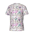 thumbnail image 5 of Vsdgher Summer with Flamingo Print Men's Dry Fit Mesh Athletic Shirts Moisture Wicking Tennis T-Shirt Tops, 5 of 9