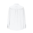 thumbnail image 6 of Gamivast Women's Long Sleeve Shirts upf Sun Protection Quick Dry Lightweight Fishing Shirt with Zipper Pockets for Hiking Safari Outdoor Activewear Tops White XL, 6 of 7