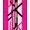 Hot Pink Black White, Pattern 17, variant on ODIKA Leopard Patchwork Print Zebra Stripe Panels Abstract Spotted for Dorm Room, Small Living Apartment, Stain Resistant Low Profile