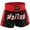 Black/Red, variant on Men Boxing Shorts MMA Mauy Thai Training Fitness Gym Cage Fight Kickboxing Trunks Clothing Blue Red Flame X-Small