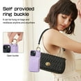 thumbnail image 3 of 15/15Plus/15Pro/15PM Leather Case  Phone Protector Case Hanging Cord Multi Card Bag Convenient Payment Phone Case, 3 of 5