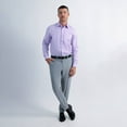 thumbnail image 4 of Men's Haggar® Cool Right® Performance Flex Slim-Fit Flat-Front Pants Color: Heather Gray Size: 36X32, 4 of 4