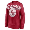 thumbnail image 2 of Women's Fanatics Heathered Crimson Oklahoma Sooners Jump Distribution Pullover Sweatshirt, 2 of 3