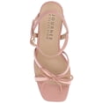 thumbnail image 5 of Journee Womens Issmia Two Tone Covered Block Heel Multi Strap Sandals, 5 of 9