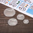thumbnail image 5 of Unique Bargains 0.98inch Acrylic Button Pin Badge,20SetRound Pin Blank Buttons Badges Kit, 5 of 5