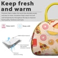 thumbnail image 3 of Lunch Bag Women,Lunch Box for Women Adult Men,Small Leakproof Pizza Lunch Tote Large Capacity Reusable Insulated Cooler Lunch Container for Work Office Picnic, 3 of 7