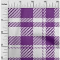 thumbnail image 2 of oneOone Viscose Jersey Purple Fabric Check Sewing Craft Projects Fabric Prints By Yard 60 Inch Wide, 2 of 4
