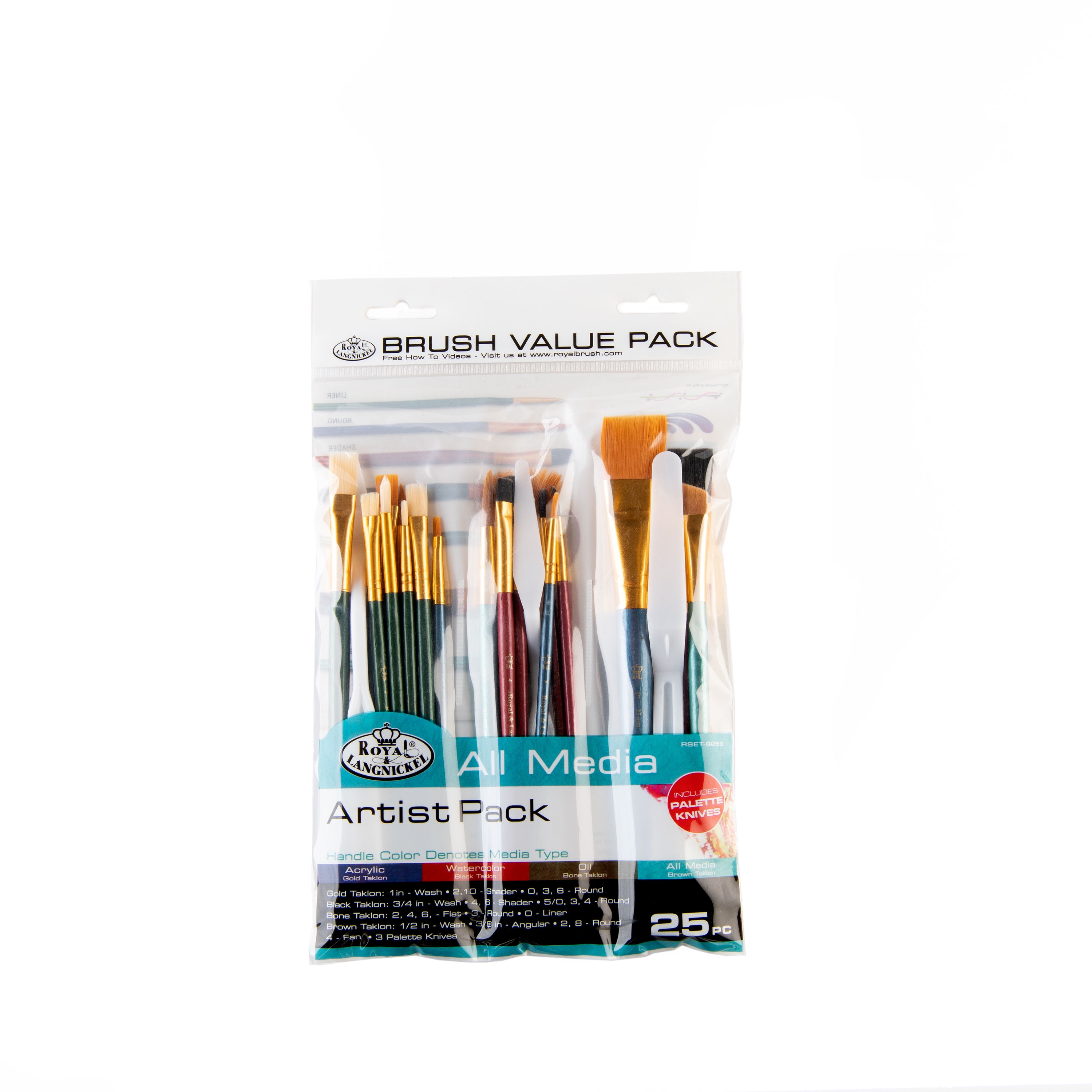 NEW PAINTER'S COLLECTION ALL PURPOSE 3"  BRUSHES WOOD HANDLES 6 RM3-PO-20 