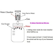 4Pc Mouth Mason Jars Lids Fermenting Lids with Airlocks Fermentation Kit for Making Sauerkraut in Wide Mouth Mason Jars