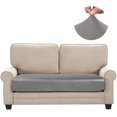 thumbnail image 1 of Housse de Coussin en Cuir Extensible (Gris, Moyen - Lot de 1), 1 of 7