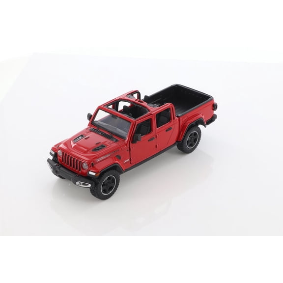2021 Jeep Gladiator Rubicon (Open Top), Red - Motor Max 79368/2D - 1/27 scale Diecast Model Toy Car