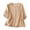 Khaki, variant on Bixock Women's Maternity Tops 3/4 Sleeve Button Down Maternity Shirts Crew Neck Maternity Blouse Soft Breathable Pregnant Tops Comfortable Maternity Clothings
