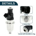 thumbnail image 3 of Inyector de combustible para MITSUBISHI CARISMA 1.8 16V GDI 97-06 Coincidencia de flujo No.E7T05071/1465A002/68F-13761-00-00 Boquilla de combustible Negra 1 Pc, 3 of 7