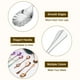 thumbnail image 3 of Cucharas de Café de Acero Inoxidable Unique Bargains 7uds Concha Forma 5 Pulgadas Plata, 3 of 7