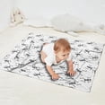 thumbnail image 2 of White Dancing Skeleton Pattern Blanket,Comfortable Soft Flannel Throw Blanket,All Season,Warm Lightweight Blankets for Sofa Bed Couch Living Room Chair,30"x40", 2 of 4