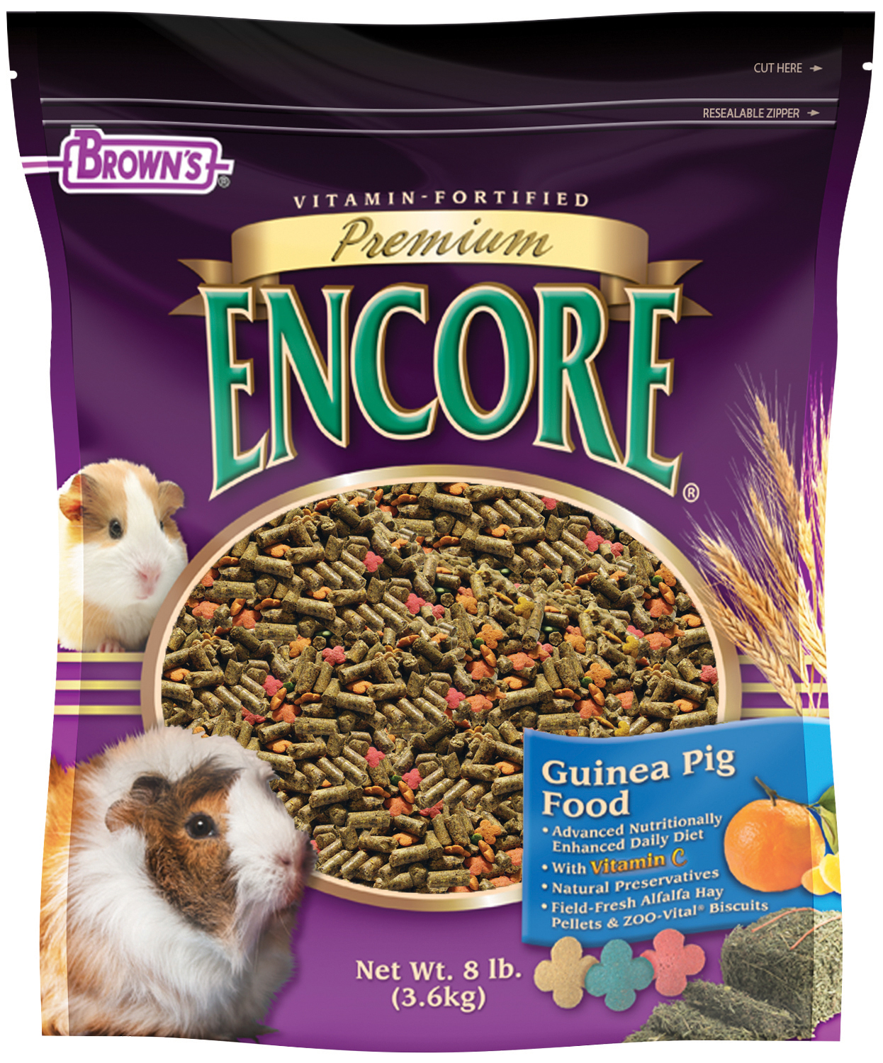 Encore Premium Guinea Pig Food, 8 lb.