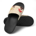 thumbnail image 4 of GZHJMY Stylish Slides for Women Men, Funny Couple of Dogs Soft Flexible Slip-on Sandals Slippers, 4 of 7