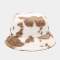 thumbnail image 4 of WTXUE Bucket Hat Faux Fur Hat Winter Printed Thick Bucket Warm Hat Bucket Cap Basin Hat for Women Men Wool Winter Hats Comfort Hat Soft Warm Hat Khaki One Size, 4 of 7